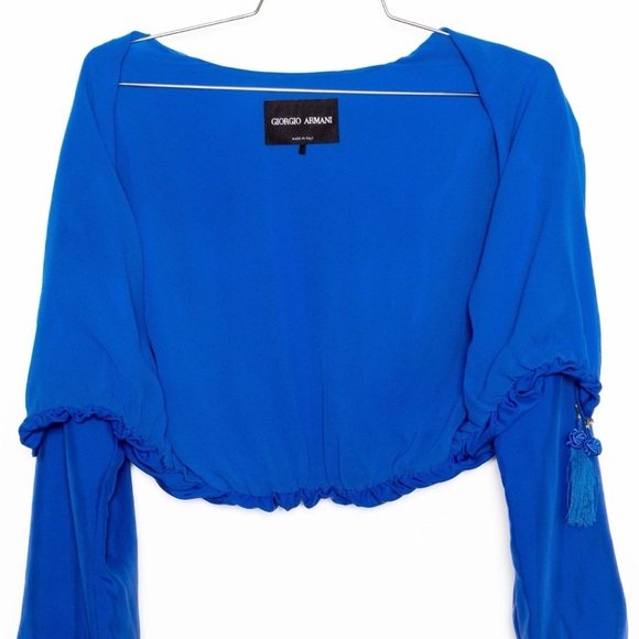 Giorgio Armani Blue Washed Silk Set – SS23 Collection - Size IT 38 / US 2 / XS - Picture 7 of 14